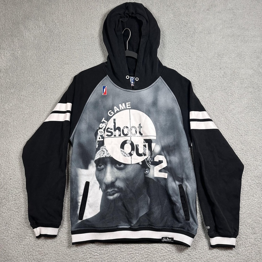 Y2K Rare Post Game Shoot Out Tupac Birdie 2 Hoodie Men‎ XL Above The Rim